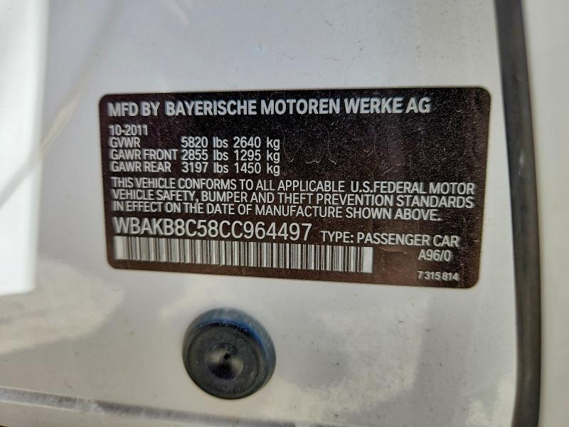 Aukcja sprzedaży 2012 Bmw 750, vin: WBAKB8C58CC964497, numer aukcji: 65759196
