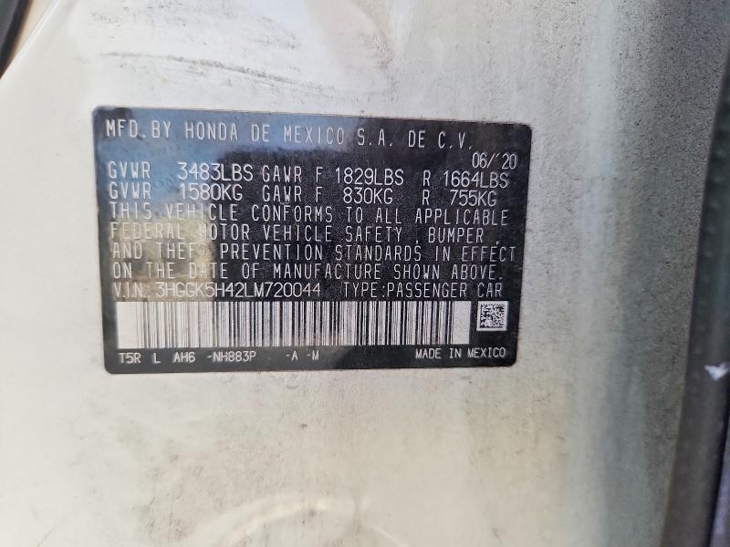 64732406 :رقم المزاد ، 3HGGK5H42LM720044 vin ، 2020 Honda Fit مزاد بيع