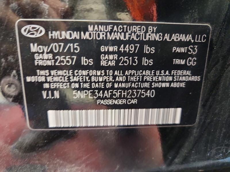 Продажа на аукционе авто 2015 Hyundai Sonata, vin: 5NPE34AF5FH237540, номер лота: 63672966