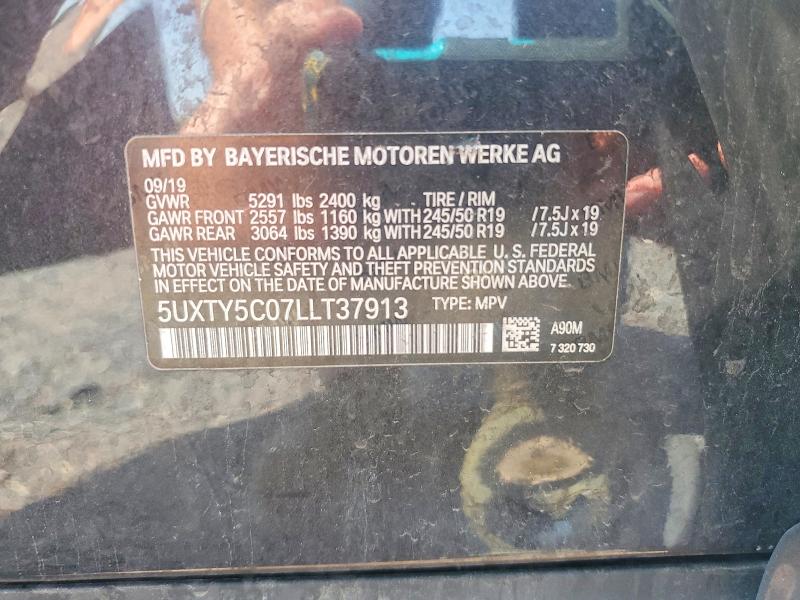 Aukcja sprzedaży 2020 Bmw X3, vin: 5UXTY5C07LLT37913, numer aukcji: 66782056