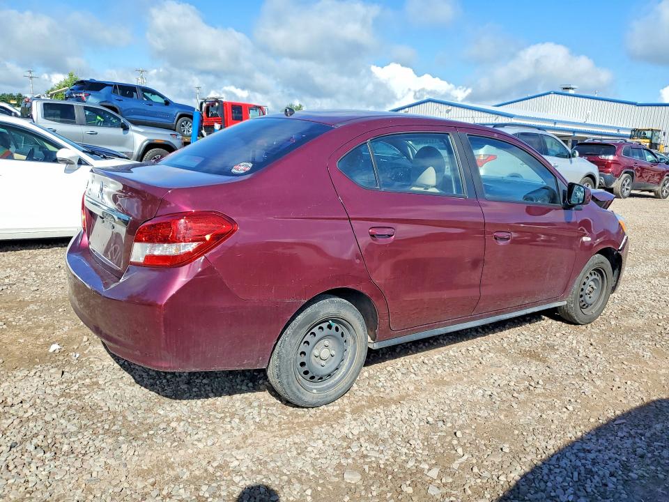 65530996 :رقم المزاد ، ML32F3FJ6LHF13063 vin ، 2020 Mitsubishi Mirage مزاد بيع