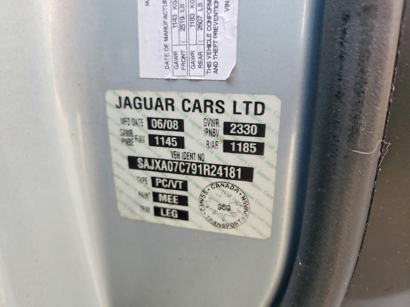 Aukcja sprzedaży 2009 Jaguar Xf, vin: SAJXA07C791R24181, numer aukcji: 64270696