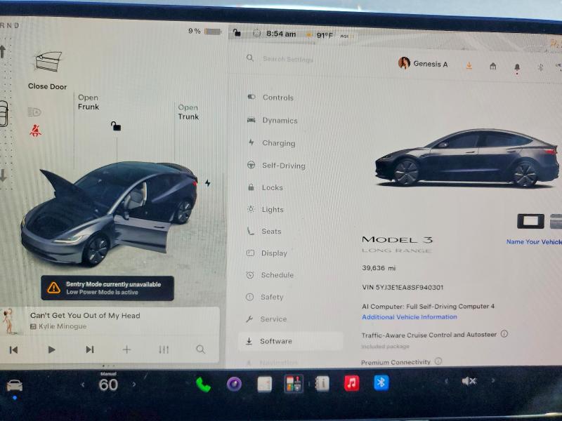 2025 Tesla Model 3 მანქანა იყიდება აუქციონზე, vin: 5YJ3E1EA8SF940301, აუქციონის ნომერი: 66615456