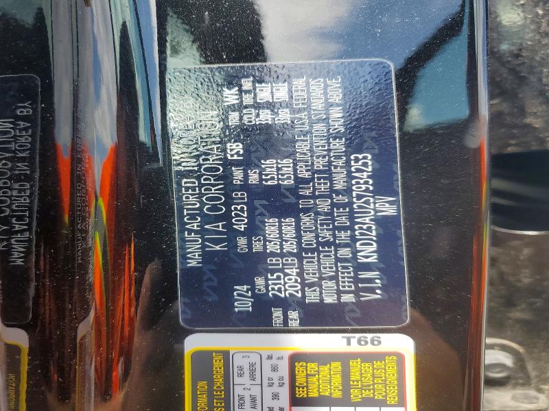 2025 Kia Soul მანქანა იყიდება აუქციონზე, vin: KNDJ23AU2S7934253, აუქციონის ნომერი: 66092306