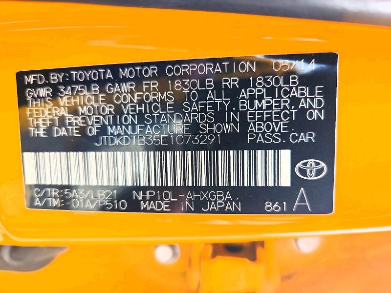 Продаж на аукціоні авто 2014 Toyota Prius C, vin: JTDKDTB35E1073291, номер лоту: 63444206