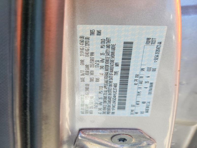 Aukcja sprzedaży 2017 Ford Escape, vin: 1FMCU9GD4HUE37465, numer aukcji: 64127996