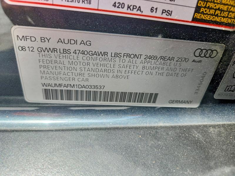 Aukcja sprzedaży 2013 Audi A3, vin: WAUMFAFM1DA033537, numer aukcji: 65629606