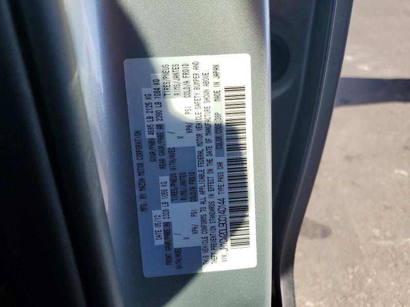 65666266 :رقم المزاد ، JM1CW2DL9C0140144 vin ، 2012 Mazda 5 مزاد بيع