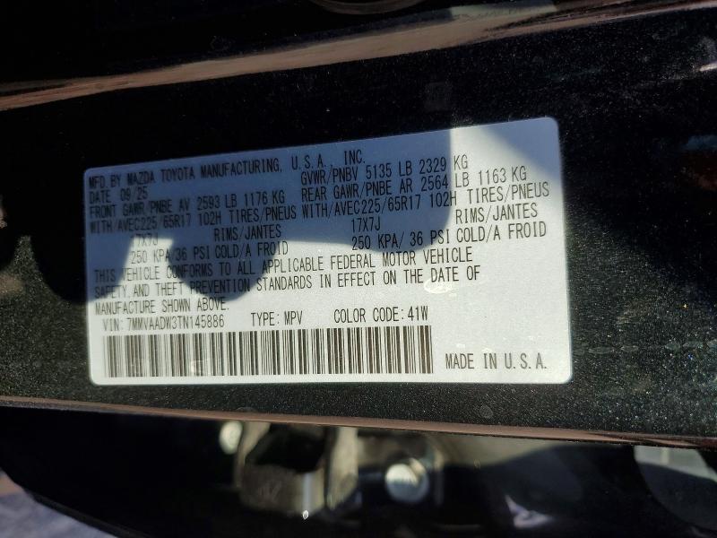 2026 Mazda Cx-50 მანქანა იყიდება აუქციონზე, vin: 7MMVAADW3TN145886, აუქციონის ნომერი: 61950776