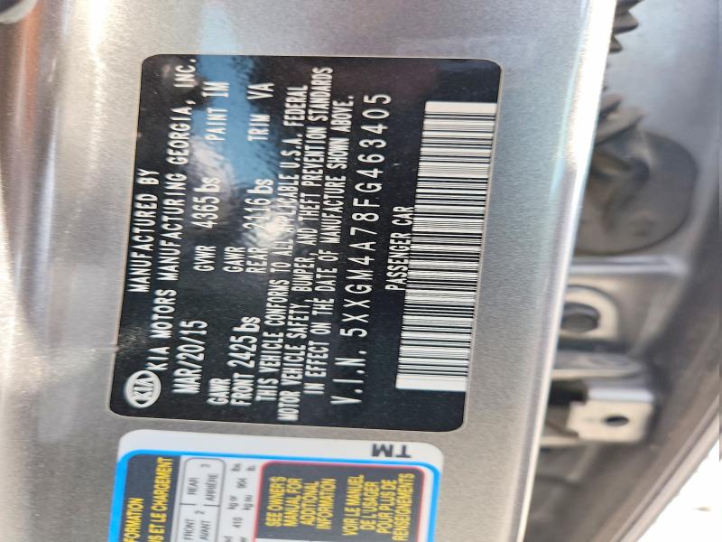 Aukcja sprzedaży 2015 Kia Optima, vin: 5XXGM4A78FG463405, numer aukcji: 64856316