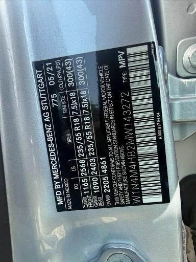 Aukcja sprzedaży 2021 Mercedes-benz Glb, vin: W1N4M4HB2MW143272, numer aukcji: 66706896
