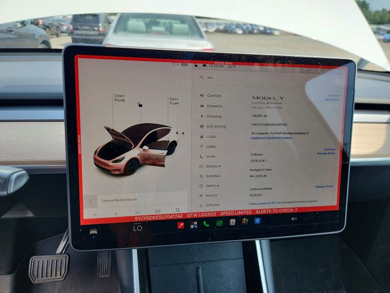 Продаж на аукціоні авто 2020 Tesla Model Y, vin: 5YJYGDEE5LF041742, номер лоту: 65285246