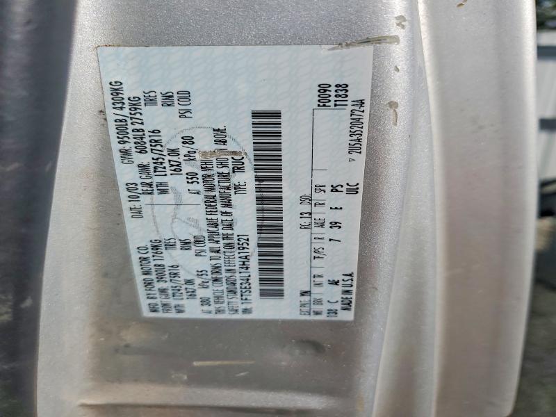 2004 Ford Econoline მანქანა იყიდება აუქციონზე, vin: 1FTSE34L14HA19521, აუქციონის ნომერი: 66275926