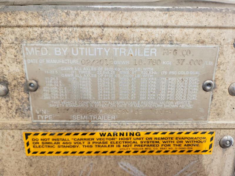 2013 Utility Trailer Vsra Reefe მანქანა იყიდება აუქციონზე, vin: 1UYVS1288DU530502, აუქციონის ნომერი: 68683206