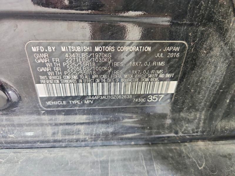 64588716 :رقم المزاد ، JA4AP3AU1GZ062638 vin ، 2016 Mitsubishi Outlander Sport مزاد بيع
