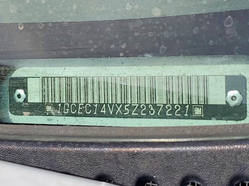 Продаж на аукціоні авто 2005 Chevrolet Silverado, vin: 1GCEC14VX5Z237221, номер лоту: 64856526