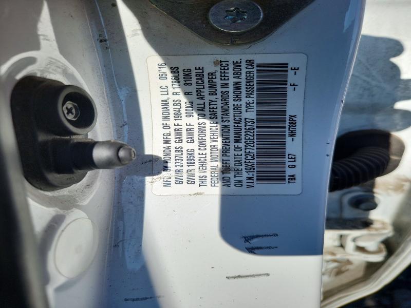 Aukcja sprzedaży 2016 Honda Civic, vin: 19XFC2F72GE226737, numer aukcji: 63891616