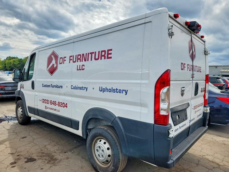 66394896 :رقم المزاد ، 3C6TRVAG8KE533050 vin ، 2019 Ram Promaster 1500 مزاد بيع