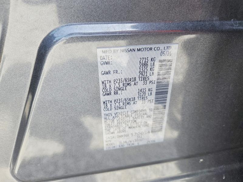 Aukcja sprzedaży 2016 Infiniti Qx60, vin: 5N1AL0MN5GC520054, numer aukcji: 66589926