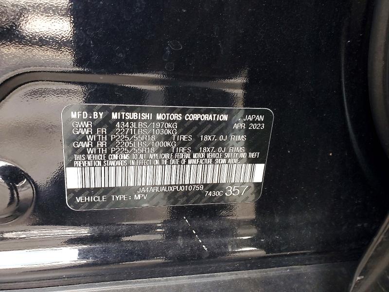 Aukcja sprzedaży 2023 Mitsubishi Outlander Sport, vin: JA4ARUAUXPU010759, numer aukcji: 65371956