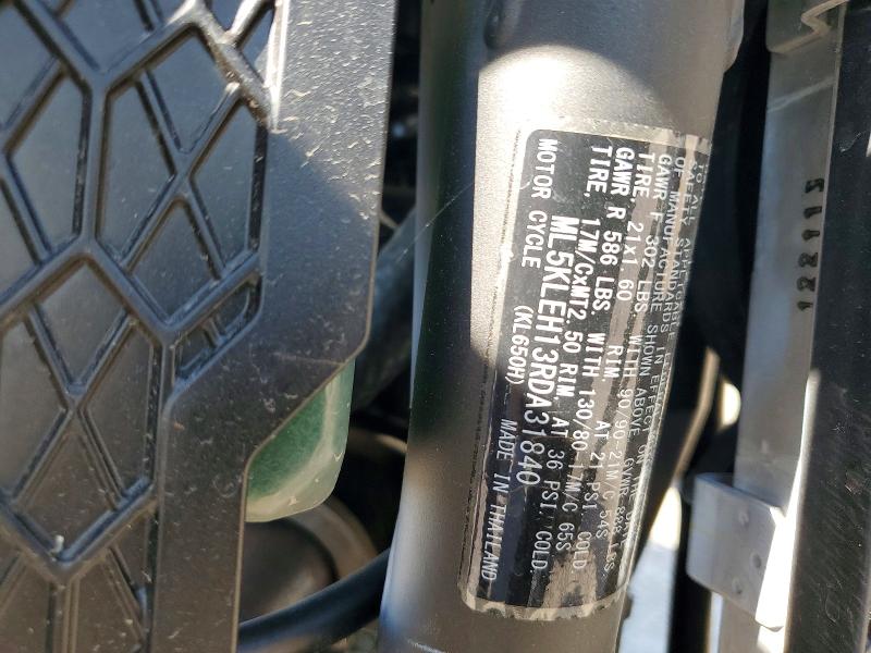 Aukcja sprzedaży 2024 Kawasaki Kl650, vin: ML5KLEH13RDA31840, numer aukcji: 66220036