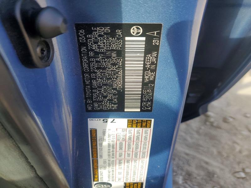 Продажа на аукционе авто 2006 Toyota Prius, vin: JTDKB20U063174451, номер лота: 64206426