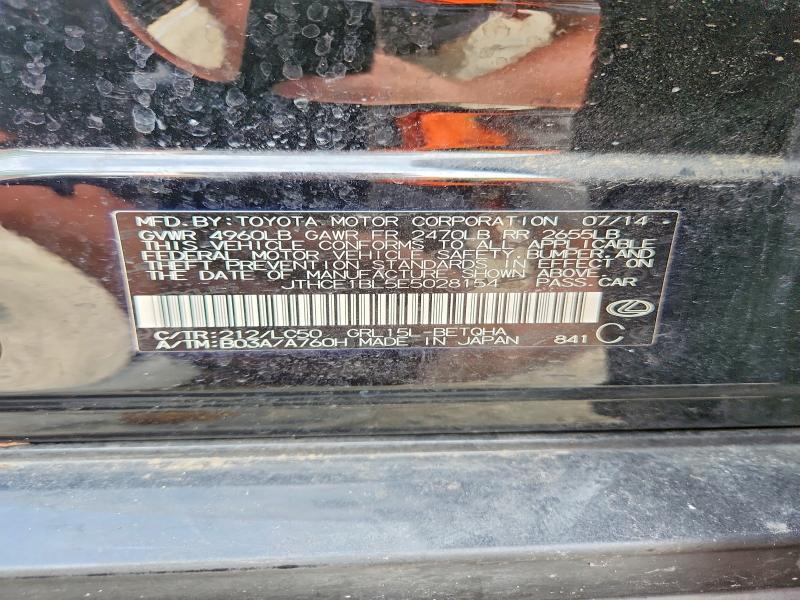 64387486 :رقم المزاد ، JTHCE1BL5E5028154 vin ، 2014 Lexus Gs مزاد بيع