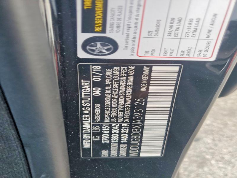 65328886 :رقم المزاد ، WDDUG8DBXJA393126 vin ، 2018 Mercedes-benz S مزاد بيع