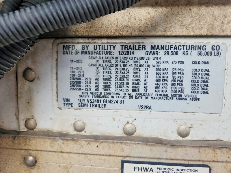 Aukcja sprzedaży 2016 Utility Trailer Vsra Reefe, vin: 1UYVS2481GU427431, numer aukcji: 66832226