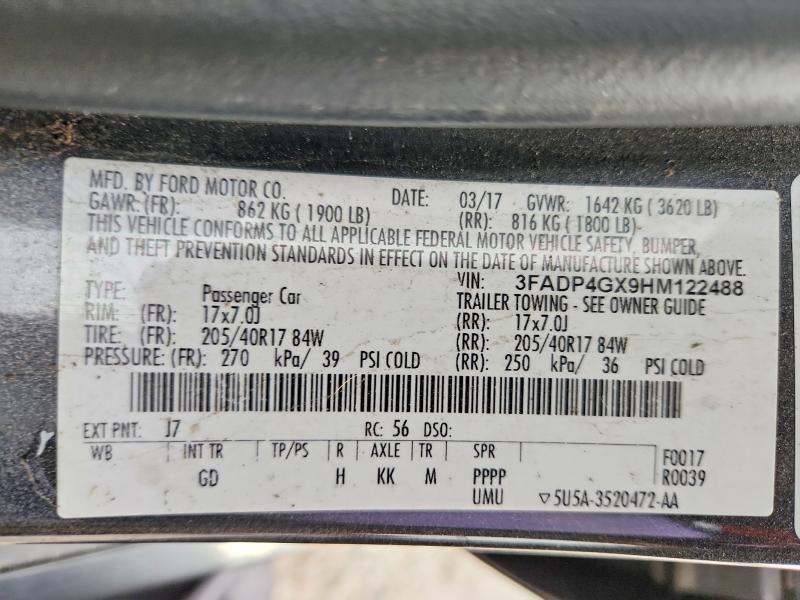 Aukcja sprzedaży 2017 Ford Fiesta, vin: 3FADP4GX9HM122488, numer aukcji: 63222726