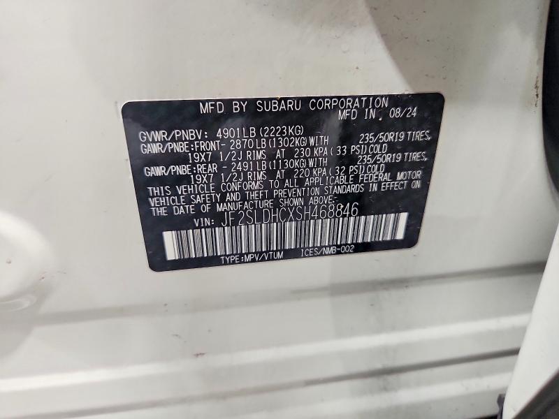Aukcja sprzedaży 2025 Subaru Forester, vin: JF2SLDHCXSH468846, numer aukcji: 64094076