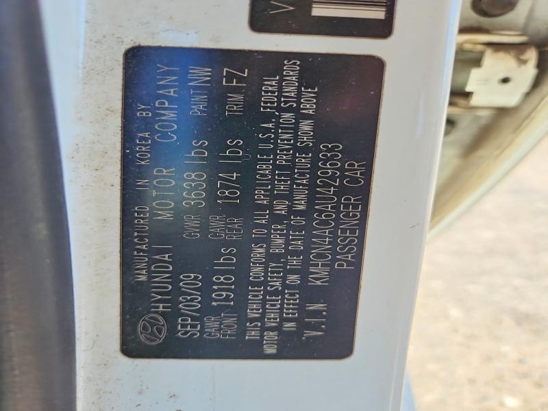 Aukcja sprzedaży 2010 Hyundai Accent, vin: KMHCN4AC6AU429633, numer aukcji: 64412726