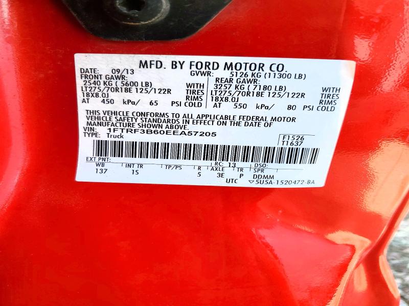 Aukcja sprzedaży 2014 Ford F350, vin: 1FTRF3B60EEA57205, numer aukcji: 65406526