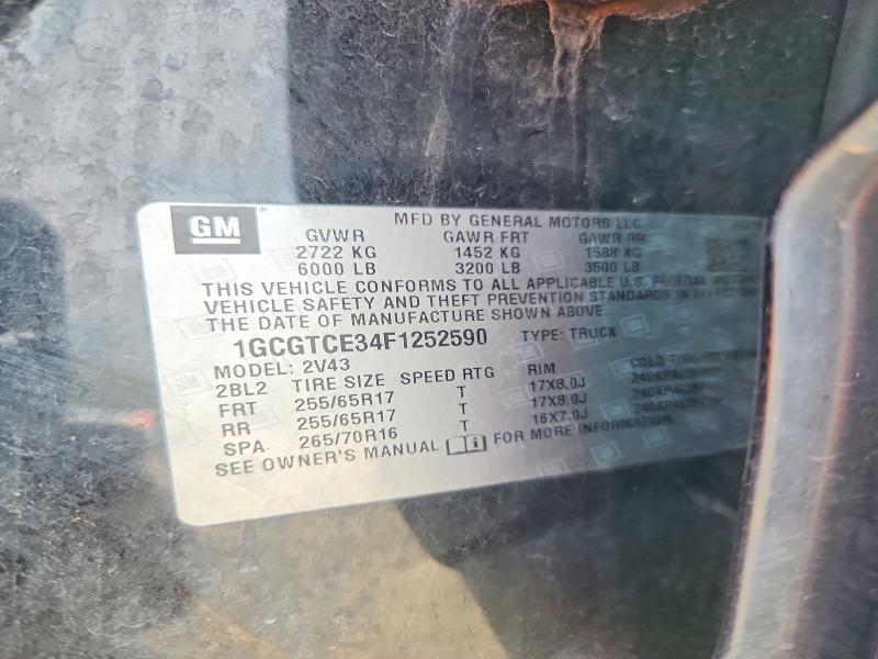 Продажа на аукционе авто 2015 Chevrolet Colorado, vin: 1GCGTCE34F1252590, номер лота: 63592046