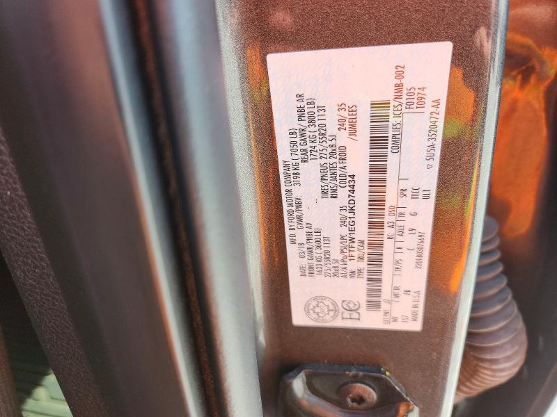 Продажа на аукционе авто 2018 Ford F150, vin: 1FTFW1EG1JKD74434, номер лота: 65370996