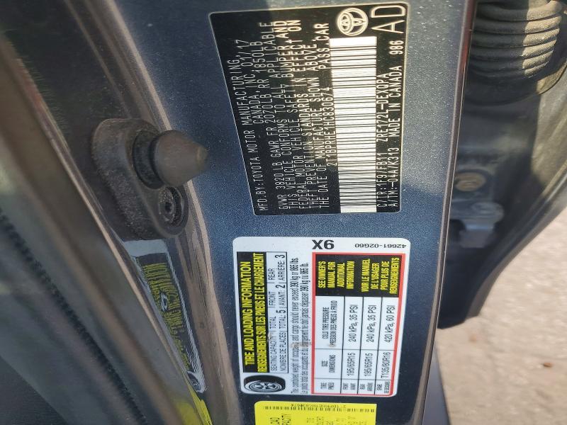 Продажа на аукционе авто 2017 Toyota Corolla, vin: 2T1BPRHE1HC830674, номер лота: 66388696