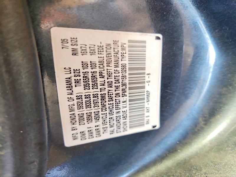 Aukcja sprzedaży 2005 Honda Odyssey, vin: 5FNRL38715B132680, numer aukcji: 67159326