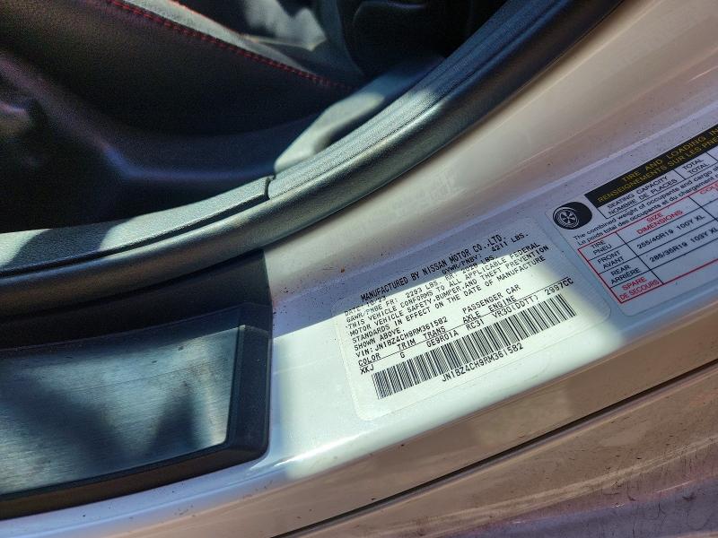 Aukcja sprzedaży 2024 Nissan Z, vin: JN1BZ4CH9RM361582, numer aukcji: 66045276