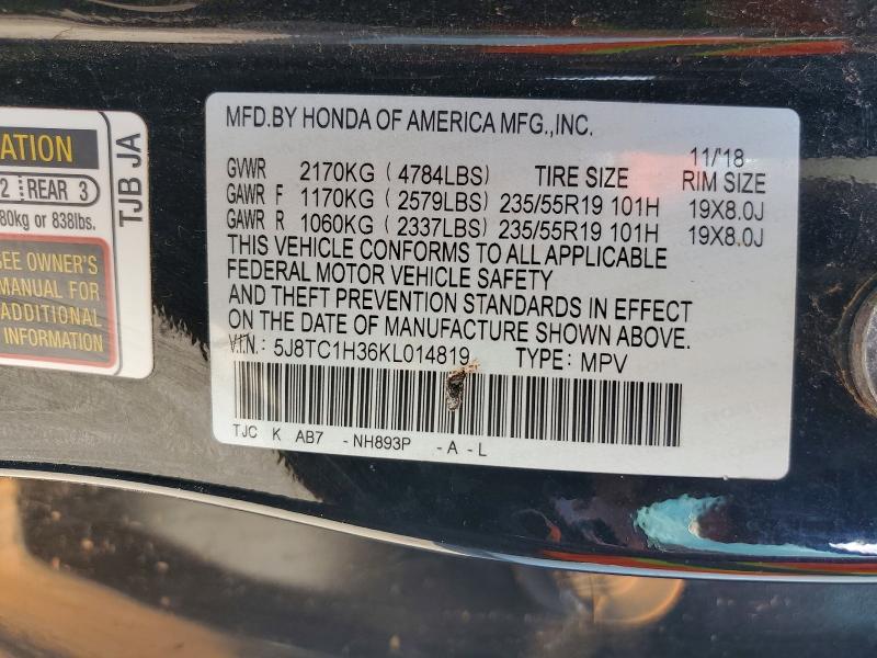 Aukcja sprzedaży 2019 Acura Rdx, vin: 5J8TC1H36KL014819, numer aukcji: 65648356