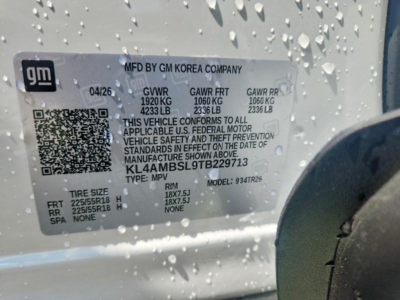 63561556 :رقم المزاد ، KL4AMBSL9TB229713 vin ، 2026 Buick Encore Gx مزاد بيع