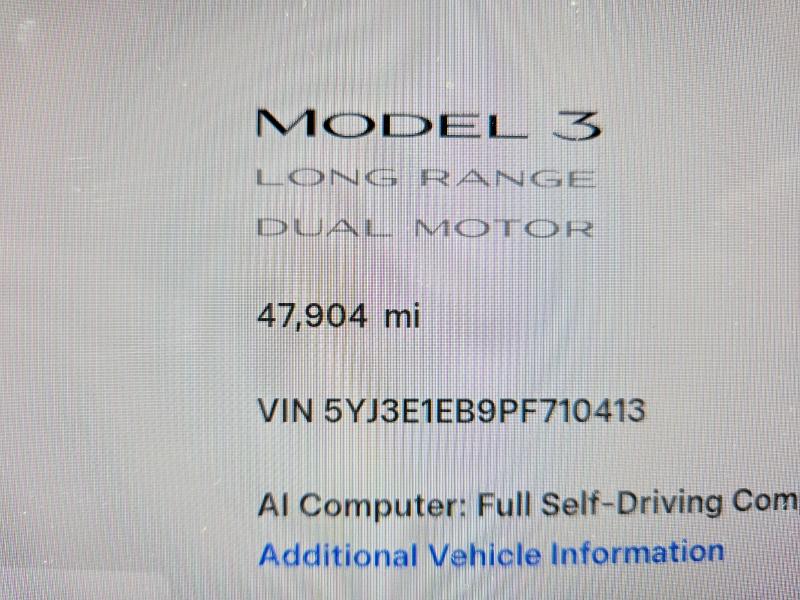2023 Tesla Model 3 მანქანა იყიდება აუქციონზე, vin: 5YJ3E1EB9PF710413, აუქციონის ნომერი: 66790216