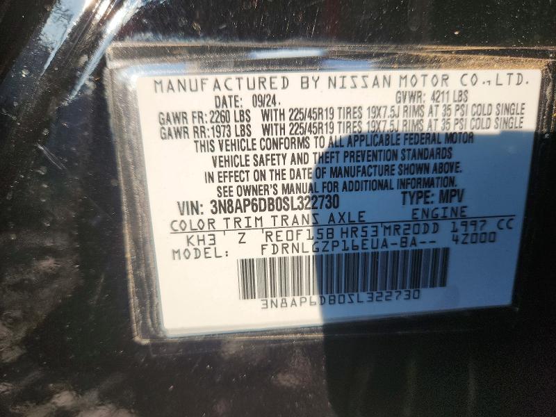 Продажа на аукционе авто 2025 Nissan Kicks, vin: 3N8AP6DB0SL322730, номер лота: 66389476