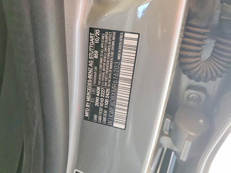 Продаж на аукціоні авто 2021 Mercedes-benz C, vin: W1KWF8DBXMR616203, номер лоту: 66302216
