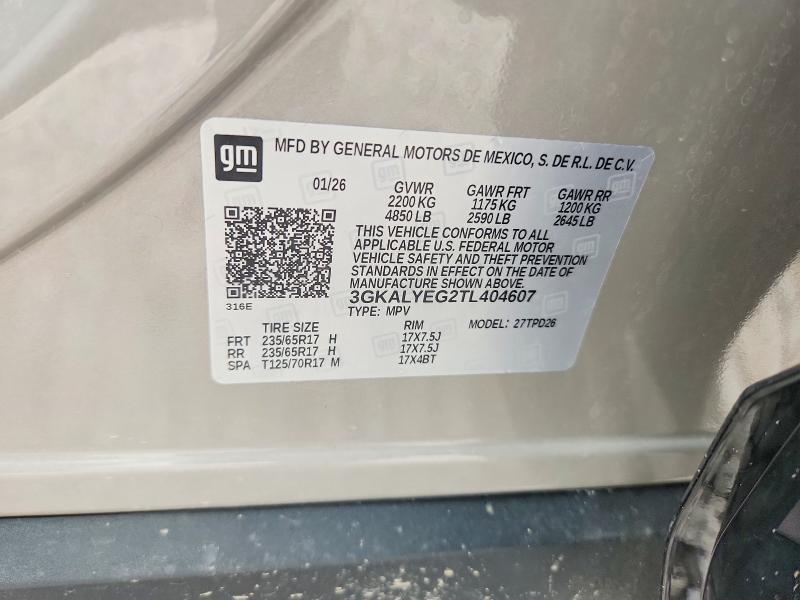 Продажа на аукционе авто 2026 Gmc Terrain, vin: 3GKALYEG2TL404607, номер лота: 64731716