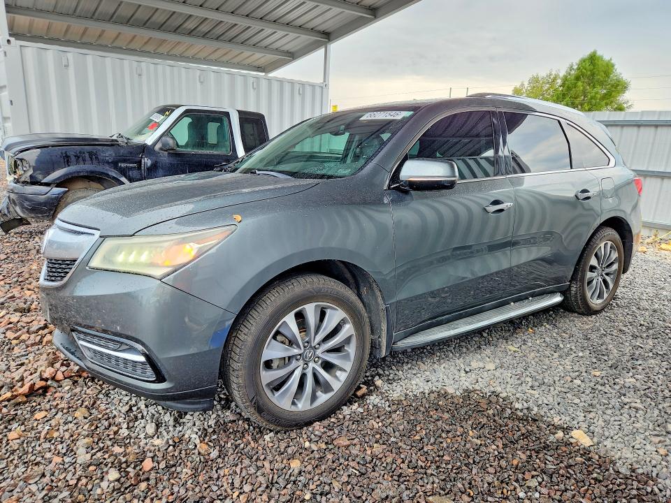 70048396 :رقم المزاد ، 5FRYD3H48GB003710 vin ، 2016 Acura Mdx مزاد بيع