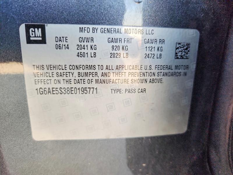 Aukcja sprzedaży 2014 Cadillac Ats, vin: 1G6AE5S38E0195771, numer aukcji: 66900346