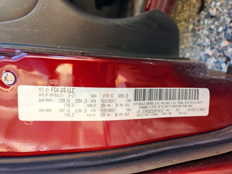 Продажа на аукционе авто 2017 Dodge Grand Caravan, vin: 2C4RDGEG2HR740127, номер лота: 64341976