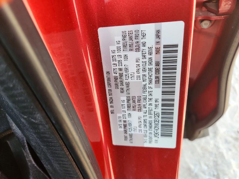 Продажа на аукционе авто 2019 Mazda Cx-5, vin: JM3KFACMXK0610297, номер лота: 64909046