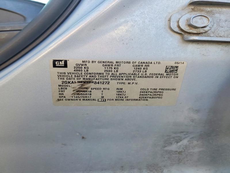 Aukcja sprzedaży 2014 Gmc Terrain, vin: 2GKALREK8E6341272, numer aukcji: 66570726