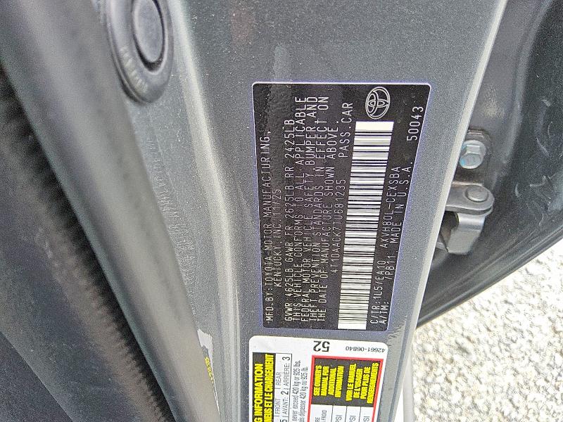 2026 Toyota Camry მანქანა იყიდება აუქციონზე, vin: 4T1DAACK7TU681235, აუქციონის ნომერი: 63882456